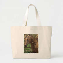 Western Buckskin Horse Tote Bag