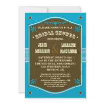 Western Couple's Bridal Shower Invitation