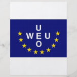 Western European Union Flag Full Color Flyer