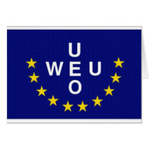 Western European Union Flag Greeting Cards