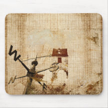 western farmhouse customisable country Wedding Mousepads