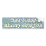 Western Fun ~ Sassy Classy Cowgirl! Bumper Sticker bumper stickers