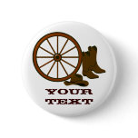 Western Gear Button