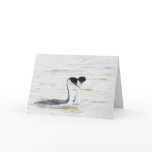 Western Grebe courtship Card