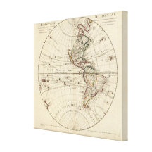 Western Hemisphere 7 Gallery Wrapped Canvas