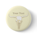 Western Longhorn Button