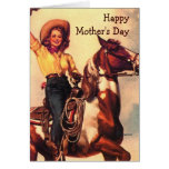 Western Mum Greeting Cards