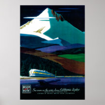 Western Pacific California Zephyr Vintage Poster