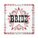Western Red Bride Magnet