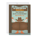 Western Saloon Baby Shower Personalized Invites