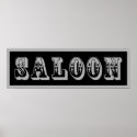 Western Saloon Sign posters