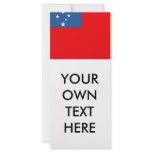 Western Samoa Flag rack cards