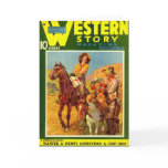 Western Story 1937 Christmas magazine cover Card