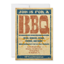 Western Style BBQ Invitations