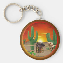 Western Sunrise Keychain