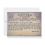 Western Union invitations