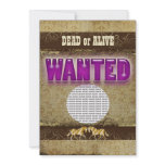 Western wanted ranch PHOTO insert invitations