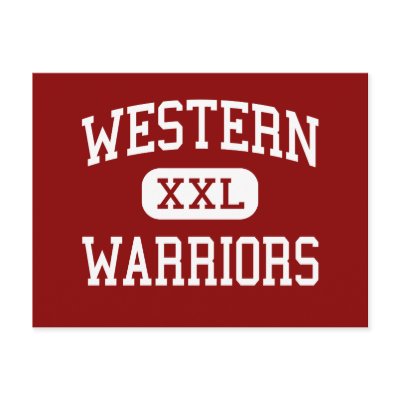 Western - Warriors - High - Las Vegas Nevada Post Card by customteamsportswear