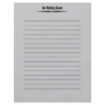 Western Wedding Guest Book Pages flyers