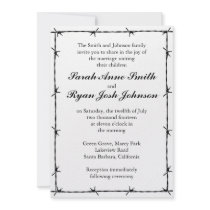 Western Wedding Personalized Invites