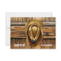 Western Wedding RSVP Cards