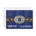 Western Wedding RSVP Cards invitations