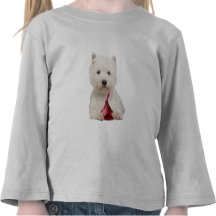 Westie and red candy kiss t shirts