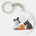 Westie and Scottie Halloween Key Chains