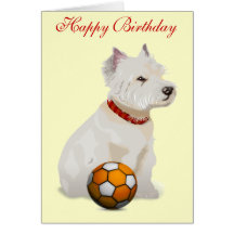 Westie "Birthday" Card
