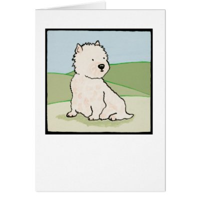 Westie Greeting Cards by cynthiadice
