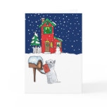 Westie Christmas Mail Card