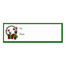 Westie Christmas Wishes Gift Tags Business Card Templates