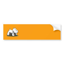Westie Designer Bumper Sticker