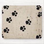 Westie Dog Paw Prints mousepads
