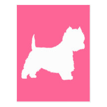 Westie Dog (white) Postcard