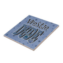 Westie DUDE Ceramic Tile
