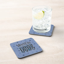 Westie DUDE Drink Coaster