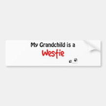Westie Grandchild Bumper Sticker