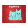 Westie Happy Birthday postcard