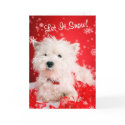 Westie Let It Snow Greeting #2 - Customisable cards