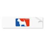 Westie Major League Dog Bumper Sticker