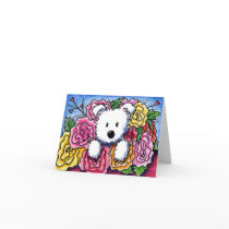 Westie Mother's Day Bouquet Greeting Cards