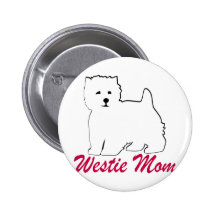 Westie Mum Button