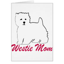 Westie Mum Greeting Card