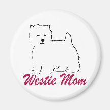 Westie Mum Refrigerator Magnet