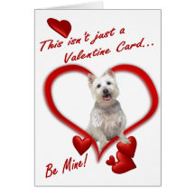 Westie Puppy Love In An Envelope - New Version Greeting Cards
