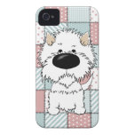 Westie Quilt Iphone 4 Cover
