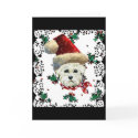 Westie Santa cards