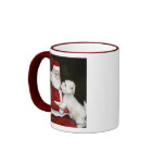 "Westie & Santa" Dog Art Reproduction Mug