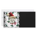 Westie Santa photo cards